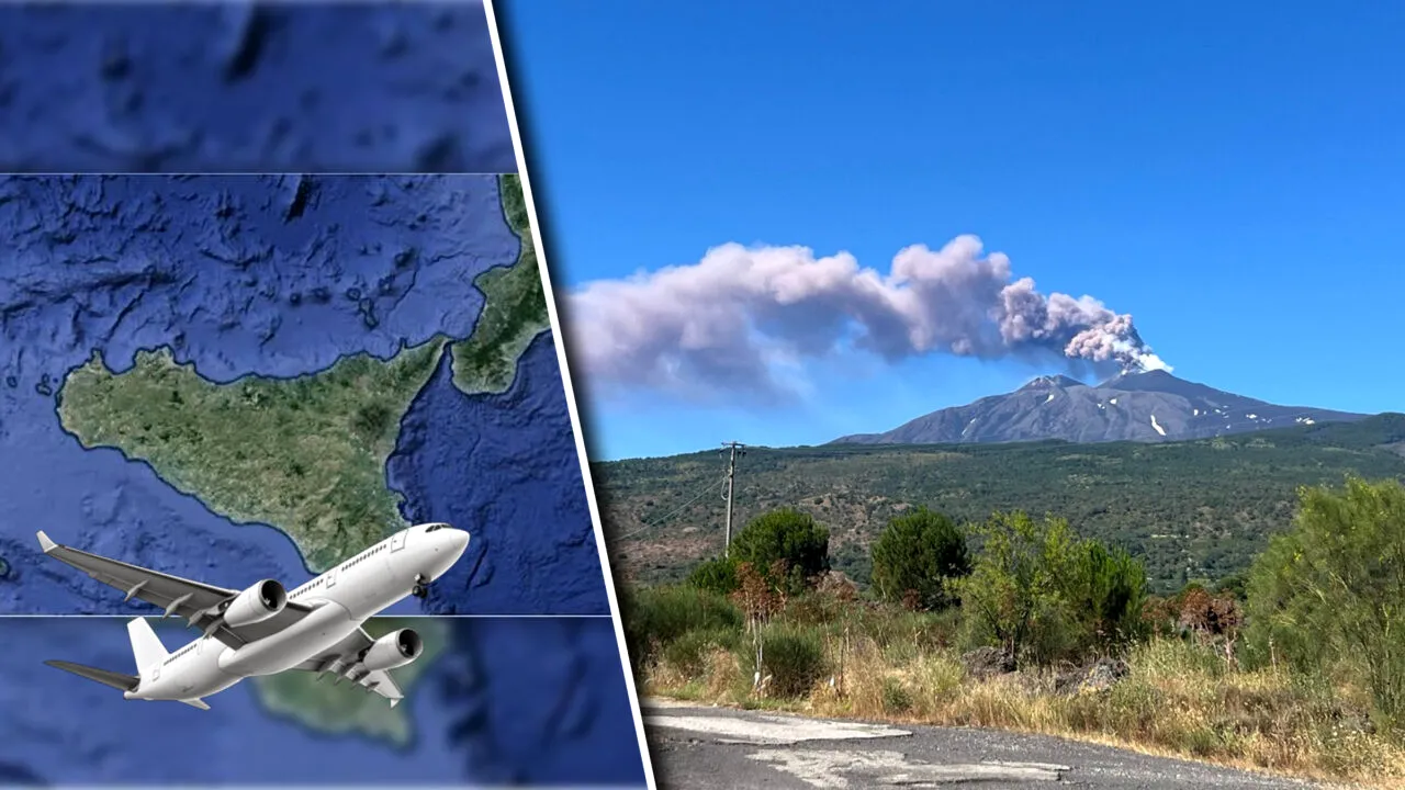 Alertă în Sicilia. Vulcanul Etna a erupt din nou, iar traficul aerian e parțial suspendat