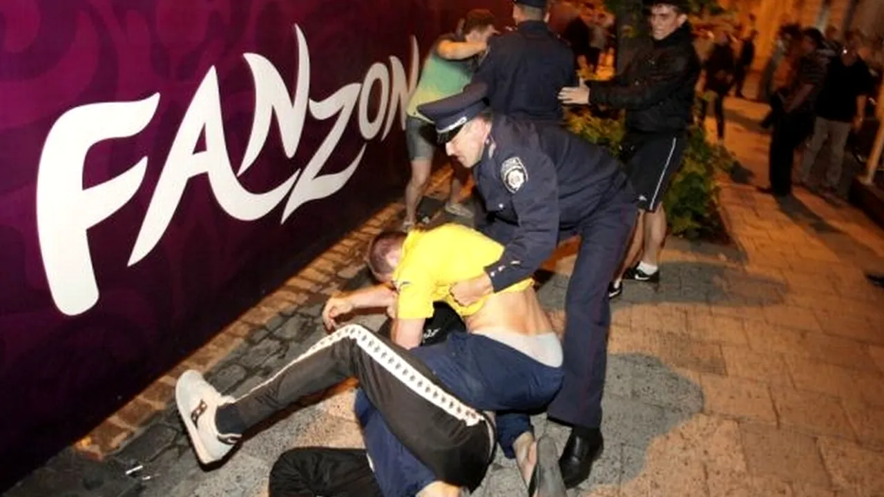 EURO 2012 - Suporterii ruși s-au luat la bătaie cu stewarzii polonezi, după primul meci. VIDEO