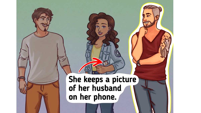 Test IQ | Care dintre cei doi bărbați este soțul femeii din imagine?