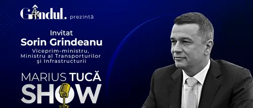 Marius Tucă Show începe luni, 20 februarie, de la ora 20.00, live pe gândul.ro