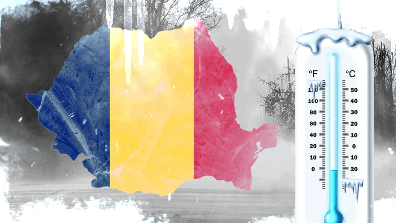 Valul de aer polar aduce iarna înapoi în România. Unde vor fi temperaturi și de -15 grade Celsius