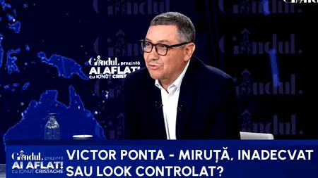 Ponta: Miruță a fost membru PSD când am condus eu partidul. E activistul din anii 50