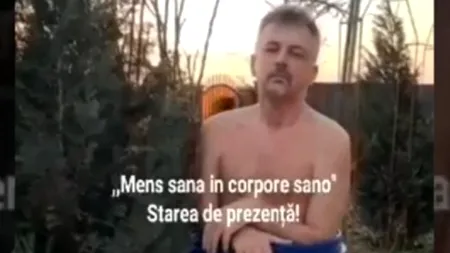 Bizar! Primarul din Răchiteni s-a filmat gol-pușcă într-un butoi de murături