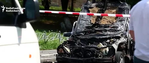 Atentat  la Kiev: un colonel din serviciul de informații a fost ucis. VIDEO cu momentul în care mașina sare în aer