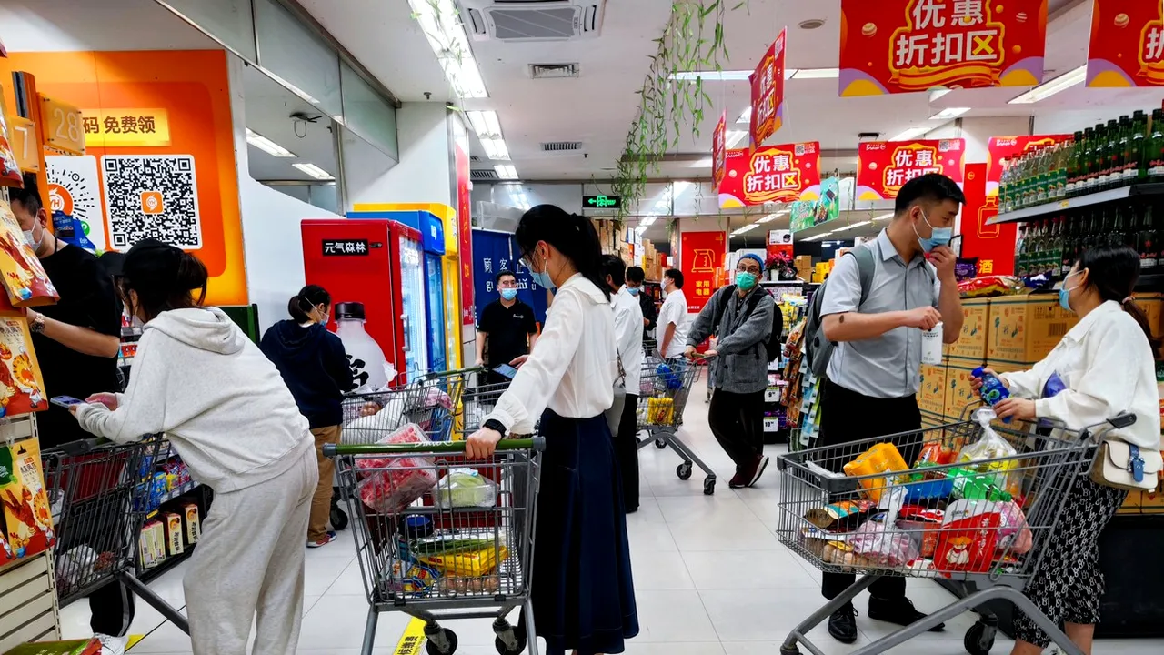 Locuitorii din Beijing s-au repezit să-şi facă provizii de teama unor restricţii ca cele din Shanghai