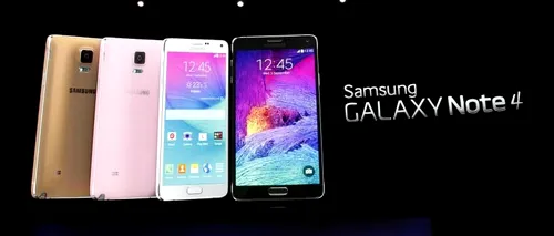 IFA 2014. Samsung a lansat phablet-ul Galaxy Note 4 și Galaxy Edge, un smartphone cu design neobișnuit FOTO