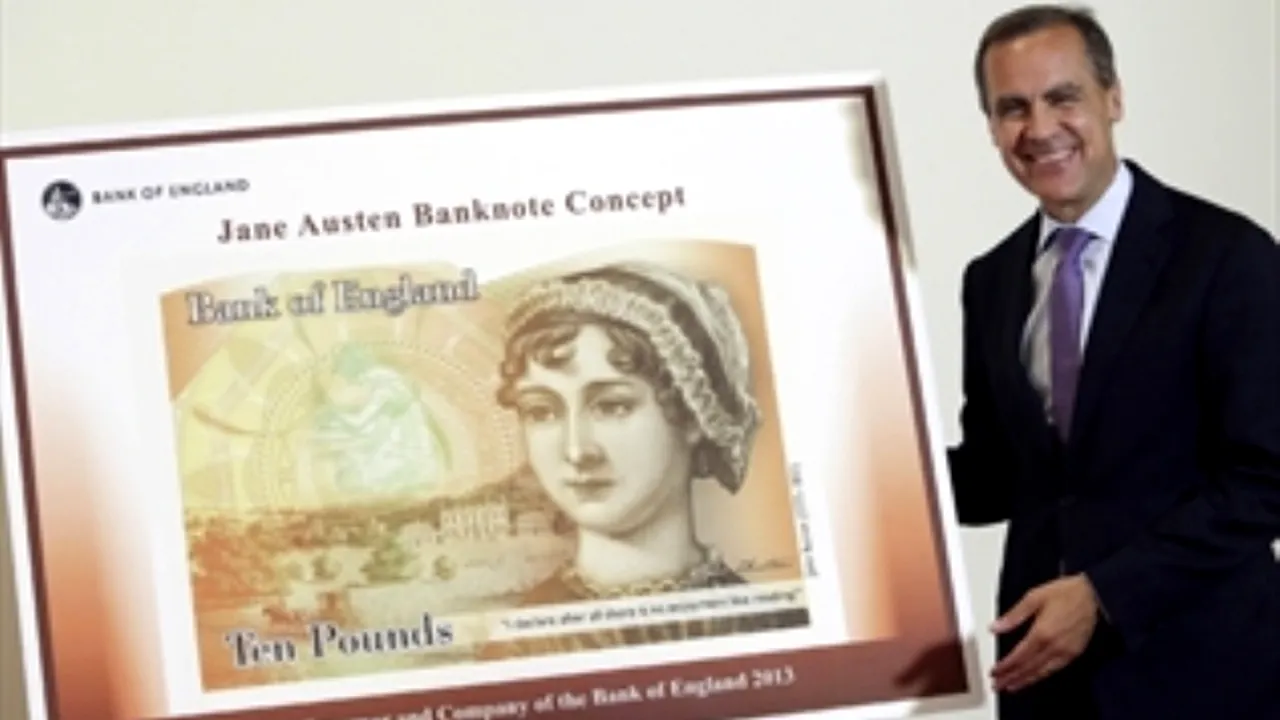 Scriitoarea Jane Austen îl înlocuiește pe Darwin pe bancnotele de 10 lire sterline