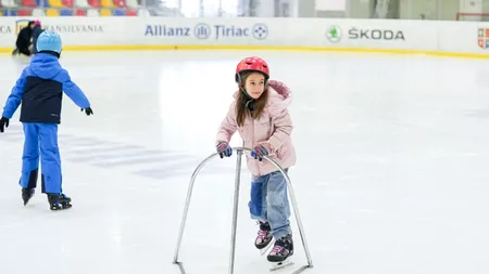 Copii între 3 și 7 ani patinează în Otopeni! Se caută identificarea copiilor cu înclinații! „Programul a beneficiat de un interes major