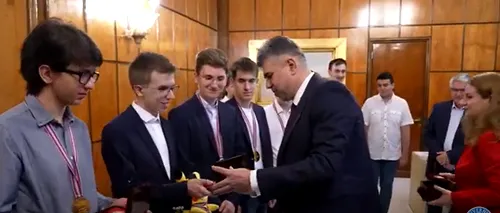 VIDEO| Premierul Ciolacu, gazda olimpicilor internaționali la matematică și fizică. Vă încurajez să vă urmați visul și să nu uitați că România