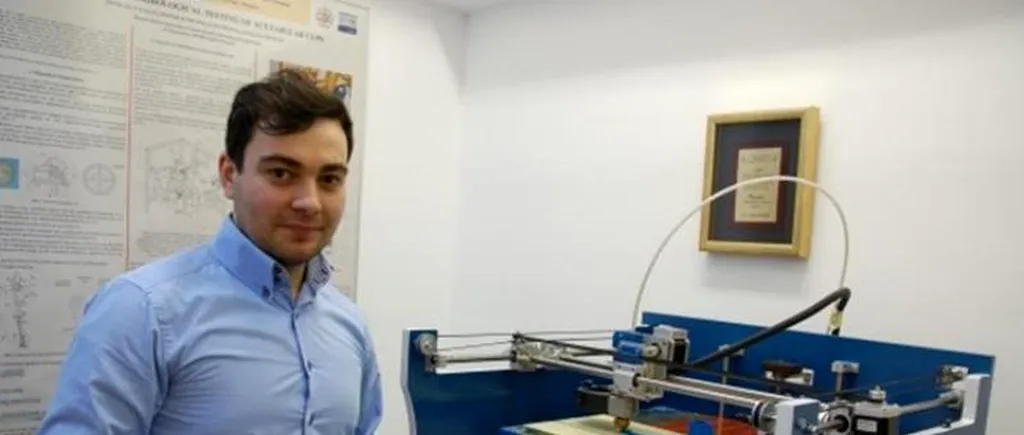 Un student din Galați a asamblat în premieră o imprimantă 3D în laboratorul facultății