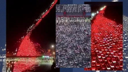 Ambuteiaje pe măsura Chinei. O sărbătoare națională a blocat autostrăzile țării. Imagini care dau fiori șoferilor