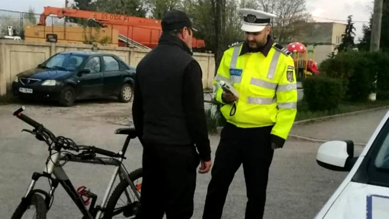 Caz rarisim în Cluj! AMENDĂ de 1.745 lei pentru un biciclist. Ce era în neregulă cu bicicleta lui