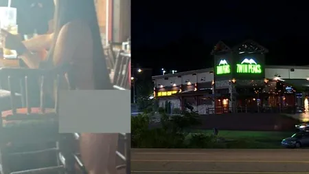 „Părul îi este desfăcut și servește mâncare în timp ce poartă tanga