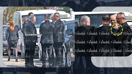 Gesturi familiare între Adrian Zuckerman și Nicolae Ciucă, la înmormântarea fondatorului Grupului Alexandrion, Dr. Nawaf Salameh