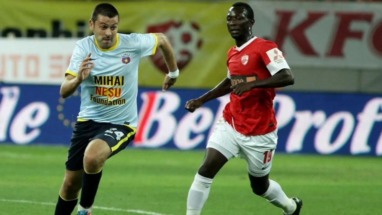 DINAMO - STEAUA 0-2 în derby-ul etapei a 31-a din LIGA 1