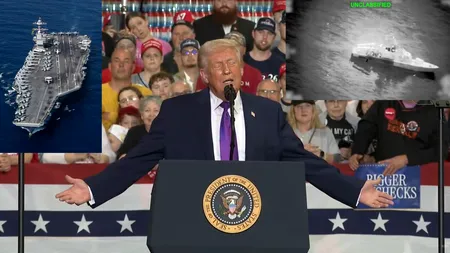 „Războiul cu Iranul este mult mai ușor decât credeam”, a spus Trump după ce a anunțat ca a distrus 28 nave iraniene de minare