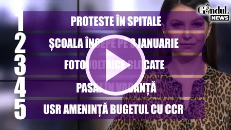 GÂNDUL NEWS - Grevă japoneză în spitalele din țară. Ce nemulțumiri au angajații din sănătate (VIDEO)