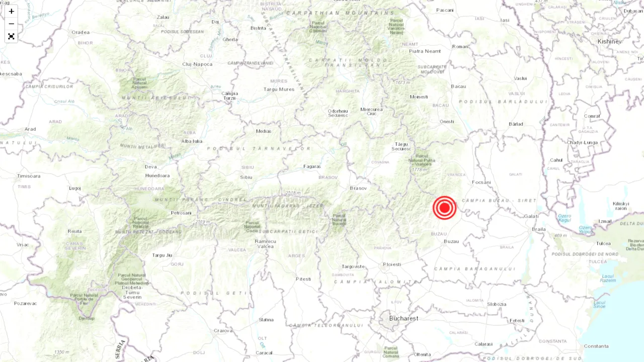 CUTREMUR în zona seismică Vrancea. Unde a fost resimțit seismul