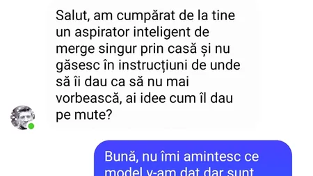 BANCUL de sâmbătă | Aspiratorul (prea) inteligent