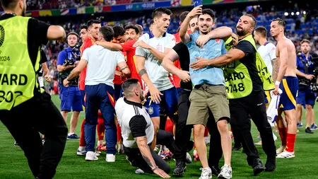 Alvaro MORATA a fost accidentat de un steward. Căpitanul naționalei de fotbal a Spaniei ar putea rata finala EURO