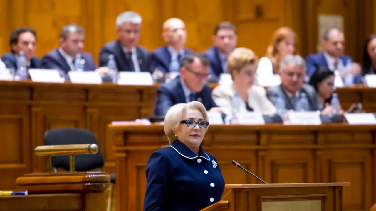 Dăncilă, o nouă gafă, chiar în discursul din Parlament. Cum a 