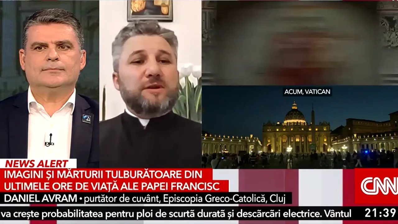 Daniel Avram, purtător de cuvânt la Episcopia Greco-Catolică din Cluj: „Pentru noi, greco-catolicii, Papa Francisc va rămâne o figură luminoasă”