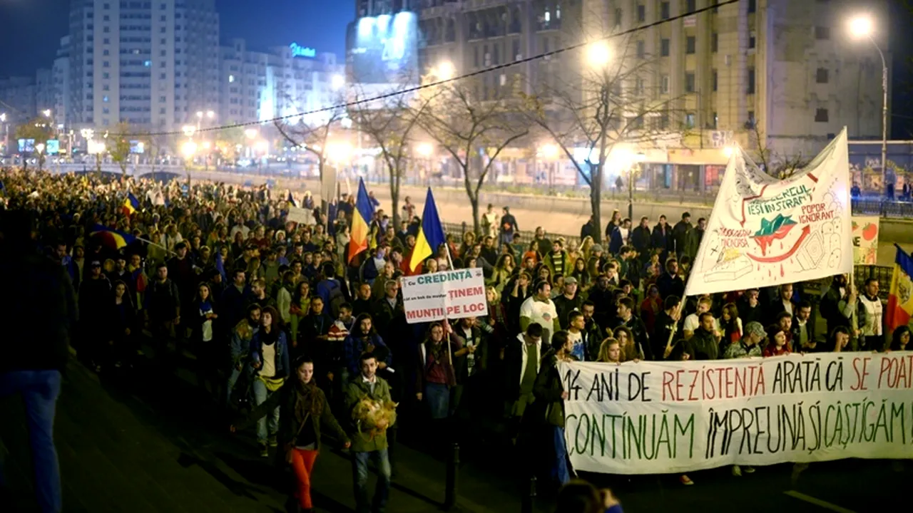 Săptămâna 10 de protest față de proiectul Roșia Montană: Incident în Piața Unirii. LIVE TEXT