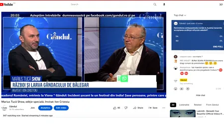 Poll Marius Tucă Show: „Retrimiterea ambasadorului român în Austria transmite acceptarea umilinței refuzului aderării la Schengen?”