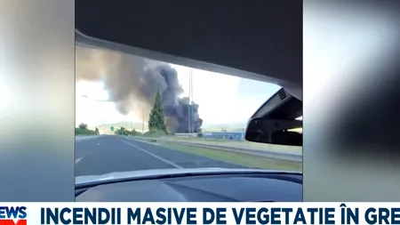 Incendii MASIVE de vegetație în Grecia. Pompierii încearcă să țină flăcările sub control, iar oamenii sunt sfătuiți să plece