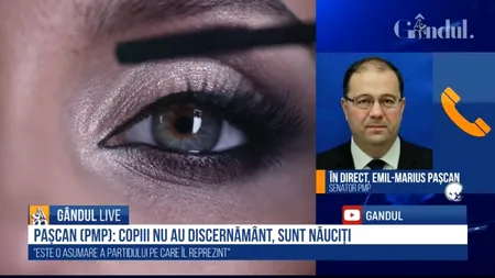 GÂNDUL LIVE. Schimb de replici în urma adoptării proiectului de lege care interzice referirea la identitatea de gen. Deputatul Marius Pașcan (PMP): „Copii ajung să stabilească să fie băieți sau fetițe”/ Senatorul Vlad Alexandrescu (USR): „Proiectul este o mizerie, realizată de parlamentarii care nu mai au nicio identitate”