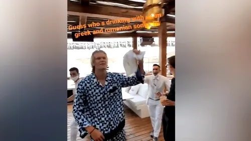 Cine este milionarul român care a petrecut în Grecia alături de superstarul Erling Haaland. VIDEO cu cel mai curtat fotbalist al momentului dansând pe masă