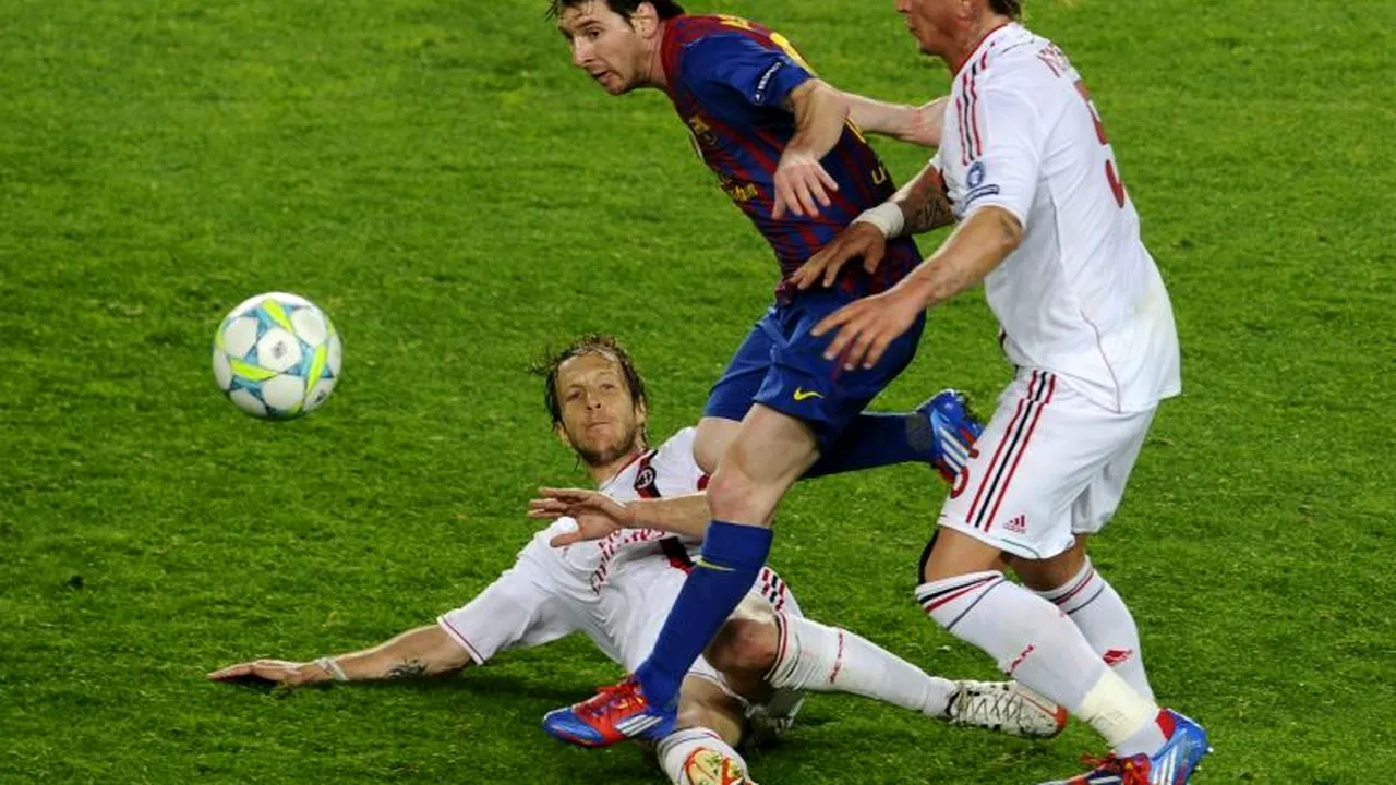 AC MILAN a învins BARCELONA cu 2-0 în prima manșă a optimilor CHAMPIONS LEAGUE 2012 - 2013