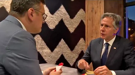 VIDEO | Dmitro Kuleba l-a dus pe Antony Blinken la cină, la McDonald's. Kuleba trata mahmureala cu Dublu Cheese