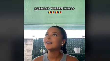 Ce reacție are o tânără din Spania când bea ȚUICĂ pentru prima dată în viață. „Mai trăiești? Să dai un semn!”