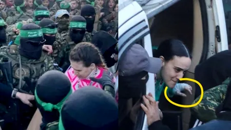 VIDEO | PRIMELE imagini cu trei ostatice predate armatei israeliene de către gruparea Hamas, în urma acordului. Netanyahu: 