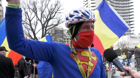 Ce nu s-a văzut la TV la protestul anti-restricții: „Oamenii mor de foame. Stresul și masca pe gură scad imunitatea” (VIDEO/EXCLUSIV)