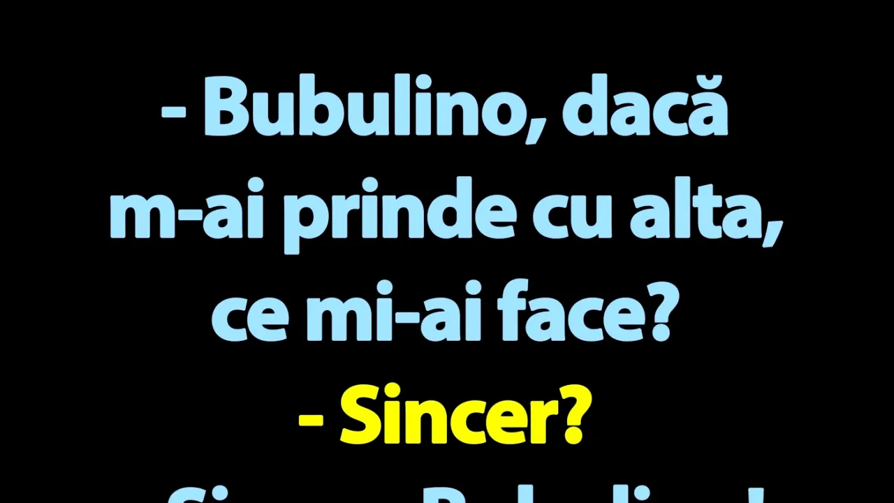 BANC | Bulă, Bubulina și adulterul
