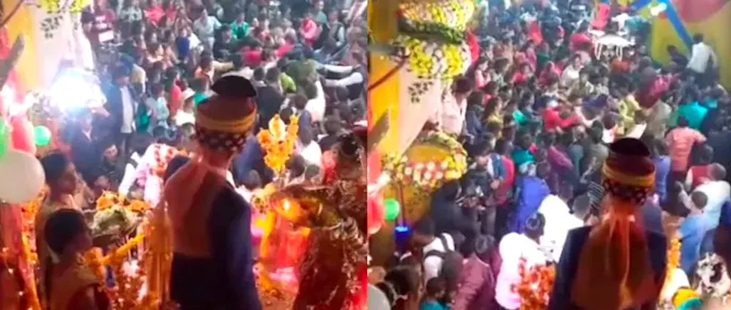 VIDEO | Nuntă cu scandal. Invitații s-au luat la pumni și picioare chiar în timpul ceremoniei religioase