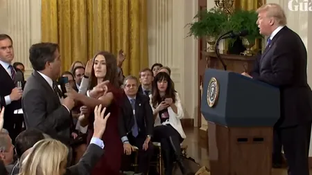 SCHIMB DUR de replici între Donald Trump și un jurnalist CNN. INTERDICȚIE la Casa Albă pentru reporter