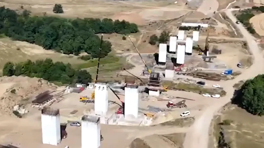 Imagini SPECTACULOASE de pe Autostrada Transilvaniei. Cristian Pistol: „Lucrările au ajuns la un progres fizic de 12,75%”