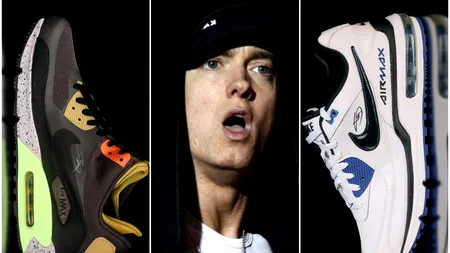 Eminem scoate la licitație 100 de perechi de adidași care îi poartă autograful