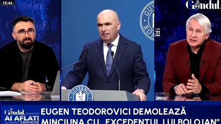 Teodorovici demolează scamatoria lui Bolojan cu excedentul. ”Să ne zică Nazare dacă are obligații de plată. Deficitul nu se va încheia la 6.2,ci la 7”