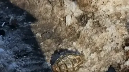 Un cetățean a găsit o GRENADĂ pe o stradă din București