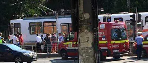Tânără din Capitală transportată la spital, după ce tramvaiul 34 i-a SECȚIONAT piciorul