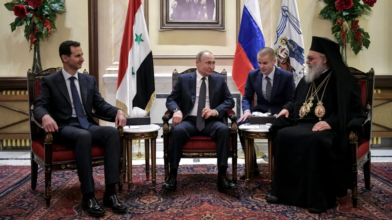 Ce a făcut Vladimir Putin în Damasc, înainte ca bazele americane să fie bombardate. VIDEO