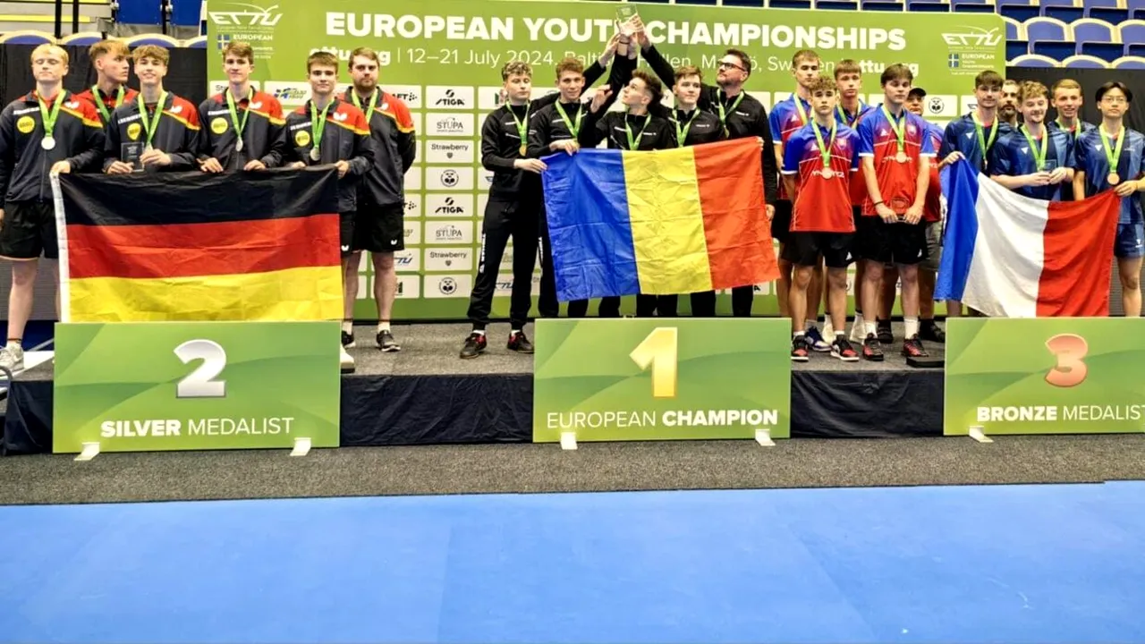 Cei mai BUNI de pe continent! Tricolorii de la tenis de masă sunt a treia oară consecutiv campioni europeni