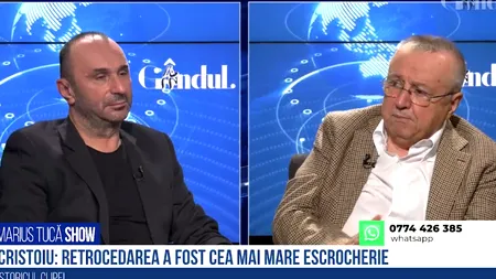 VIDEO Ion Cristoiu: „Retrocedarea a fost cea mai mare escrocherie din istoria României, de la Decebal încoace”