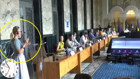 VIDEO | Au apărut imagini cu femeia aflată în audiență la ședința Consiliului Local al Sectorului 1, înainte să i se facă rău și să fie preluată de un echipaj SMURD