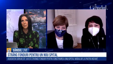 GÂNDUL LIVE. Carmen Uscatu și Oana Gheorghiu, fondatoarele „Dăruieşte viaţă”: Faptul că oamenii și-au pus încrederea în noi și au donat ne-a ajutat să construim un spital modular la Elias / Vrem să facem ceea ce statul nu a reușit