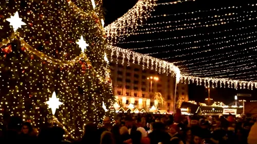 Luminițele festive de Crăciun în Capitală de 12 milioane de lei 